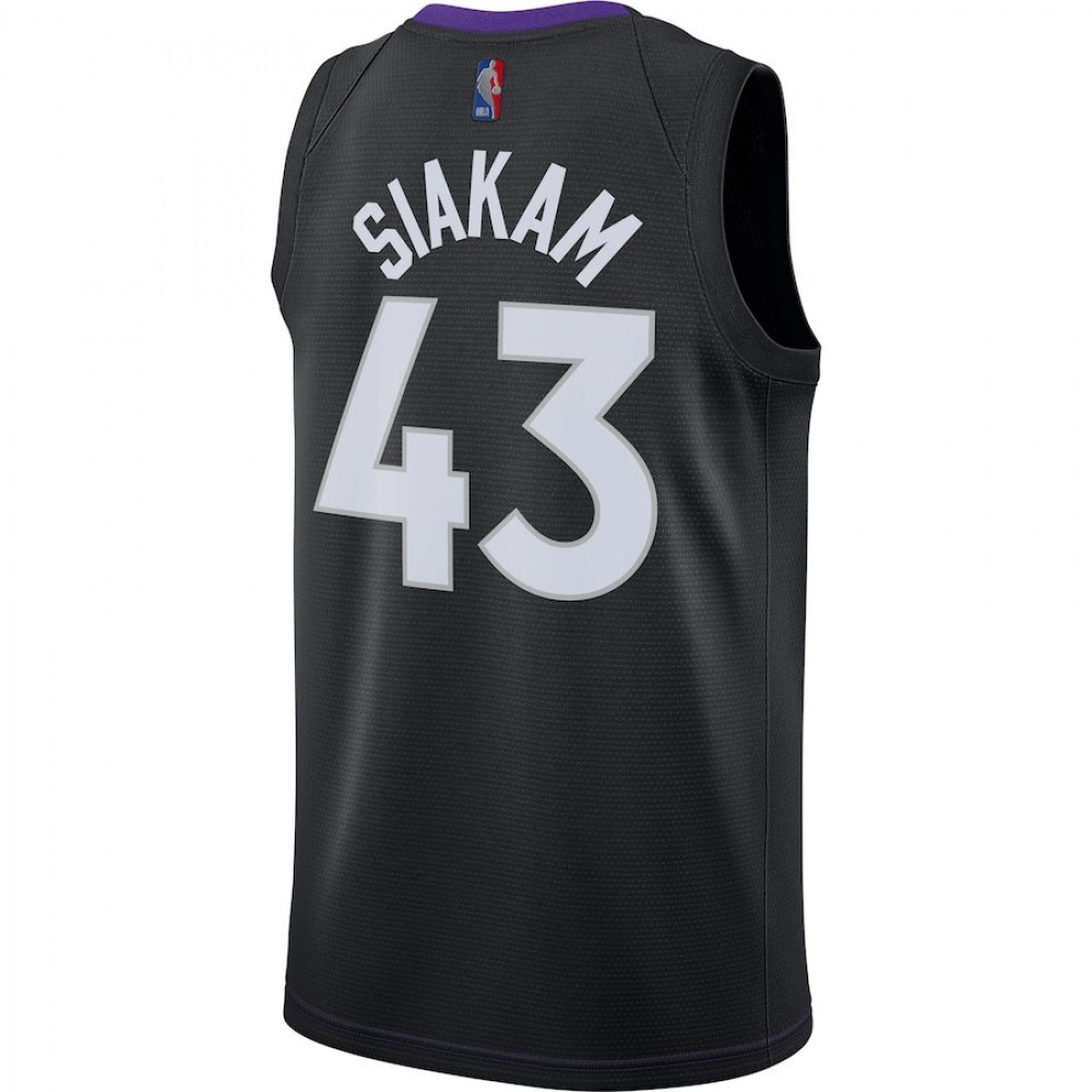 Men's Toronto Raptors Pascal Siakam #43 Black&Purple 2021 Swingman NBA Jersey - Earned Edition-Pro Kit Vault | Brand New 26/27 Sports Jerseys